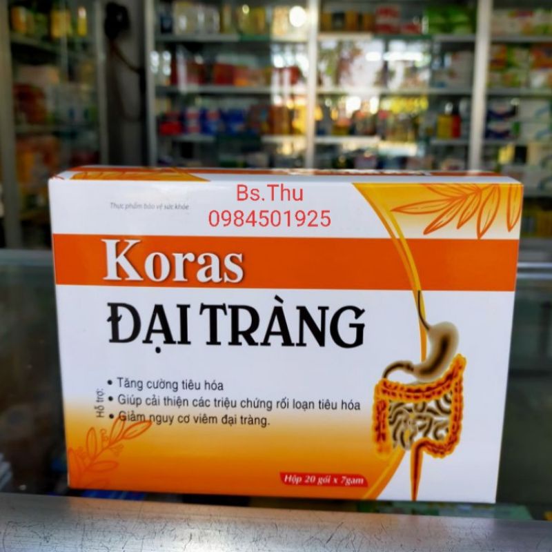 Koras đại tràng giúp cải thiện các rối loạn tiêu hoá .