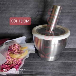 Bộ cối giã inox 304