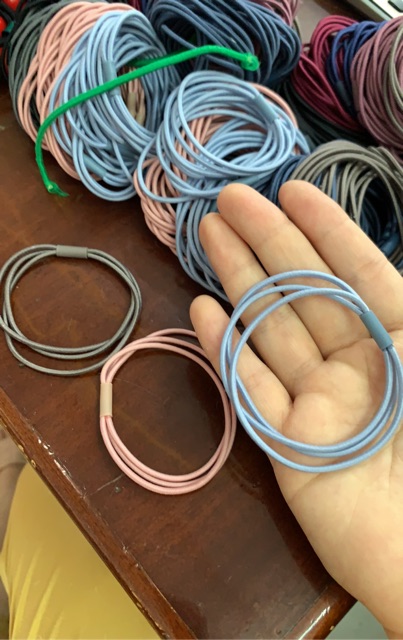 Chun Buộc Tóc 3 Sợi Nhiều Màu Chắc Chắn