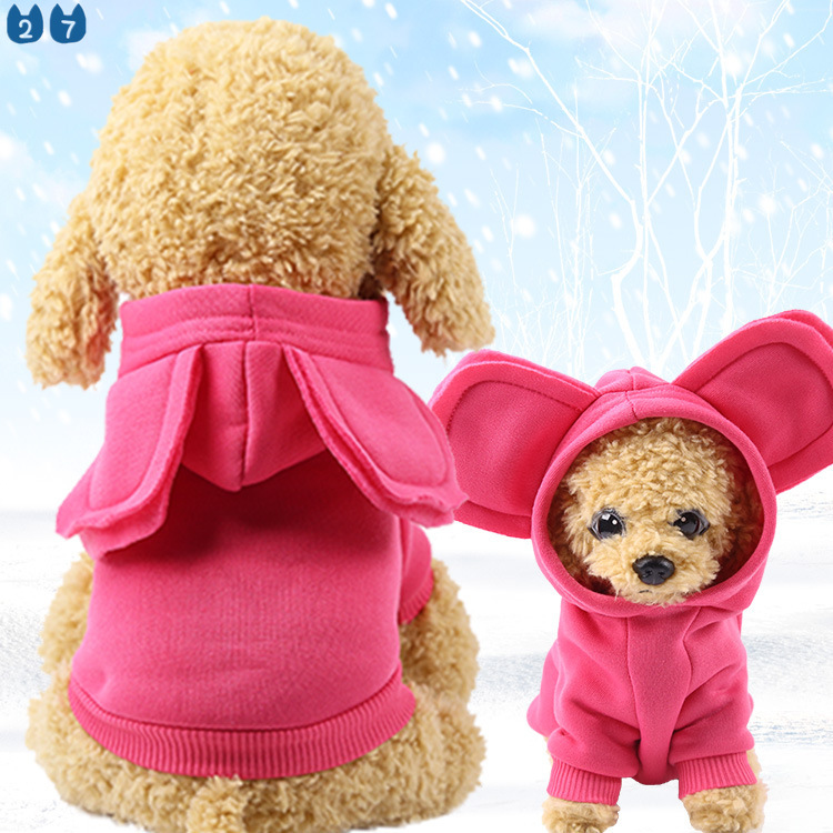 Áo Hoodie Giữ Ấm Cho Thú Cưng Kích Thước Nhỏ Vừa Và Nhỏ 27