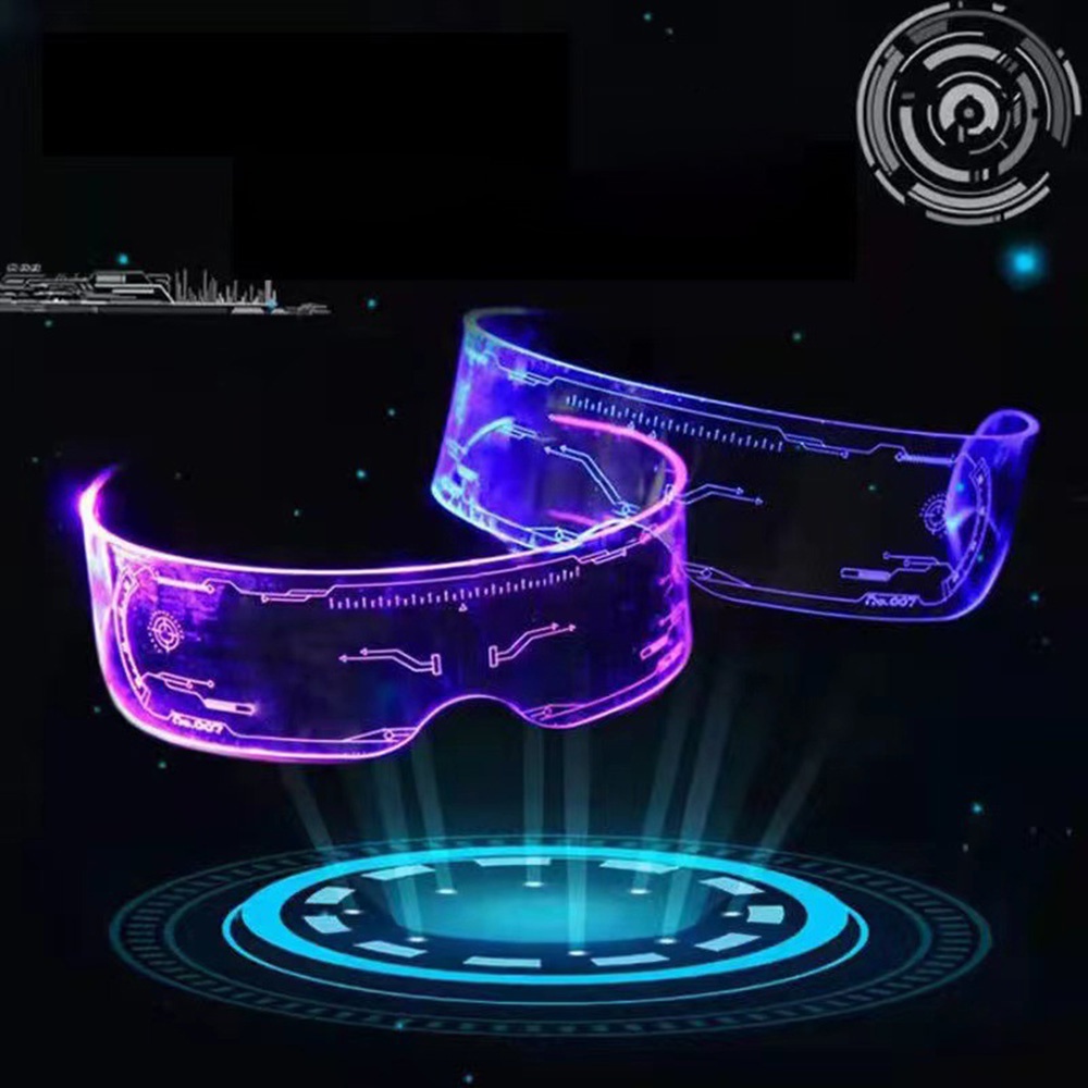 Mắt Kính Có Đèn LED Dùng Hóa Trang Halloween / Giáng Sinh