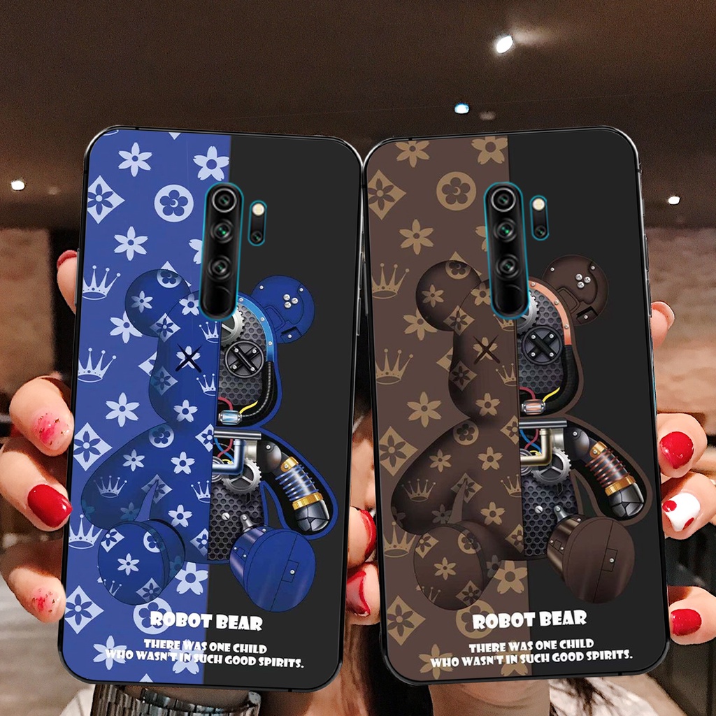 ỐP LƯNG XIAOMI REDMI 8/XIAOMI REDMI NOTE 8 PRO/XIAOMI REDMI 9/XIAOMI REDMI NOTE 8 IN HÌNH GẤU BEARBRICK ĐẸP