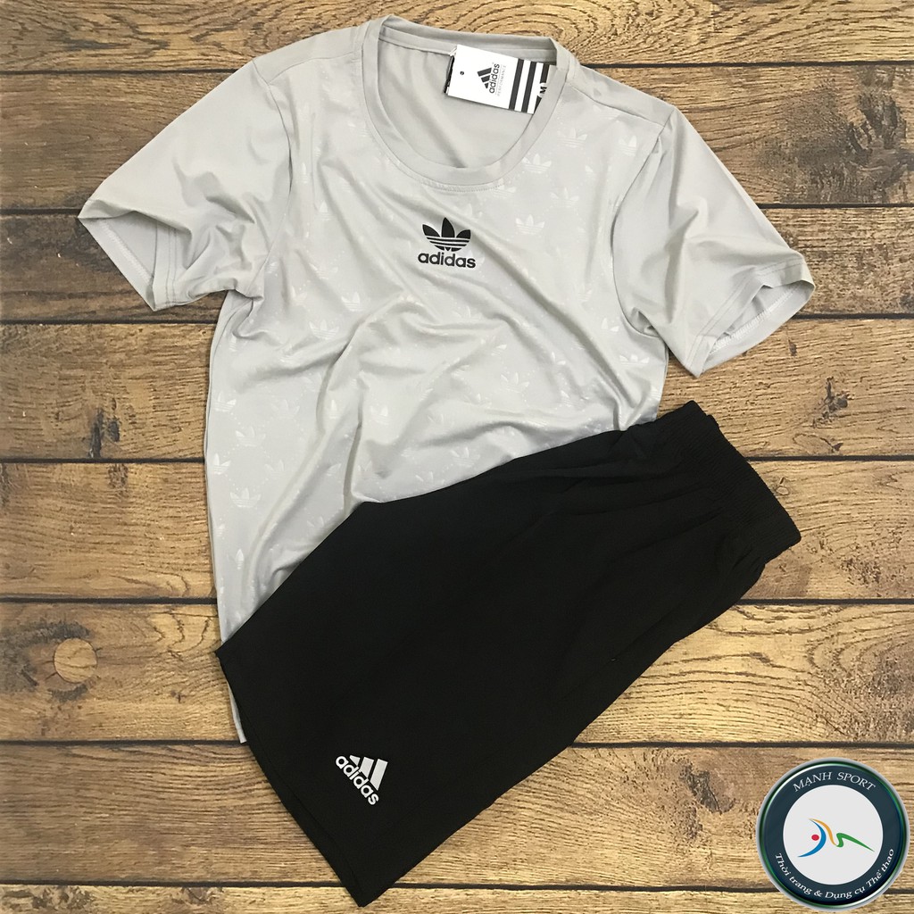 [B008] Bộ thể thao nam cổ tròn - quần áo thể thao nam cộc tay mùa hè | BigBuy360 - bigbuy360.vn