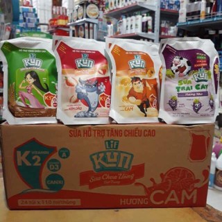 [SALE] - Sữa Kun túi 180ml - Thùng 24 túi! 😋😋😋