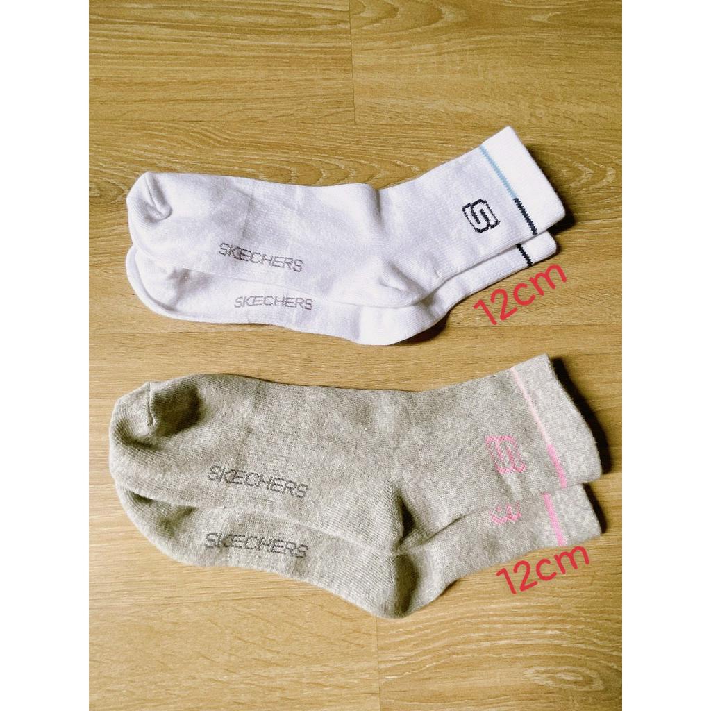 Tất vớ cổ trung SKECHERS thể thao dành cho nam nữ unisex mềm mịn chất cotton thoáng mát thoải mái tối đa