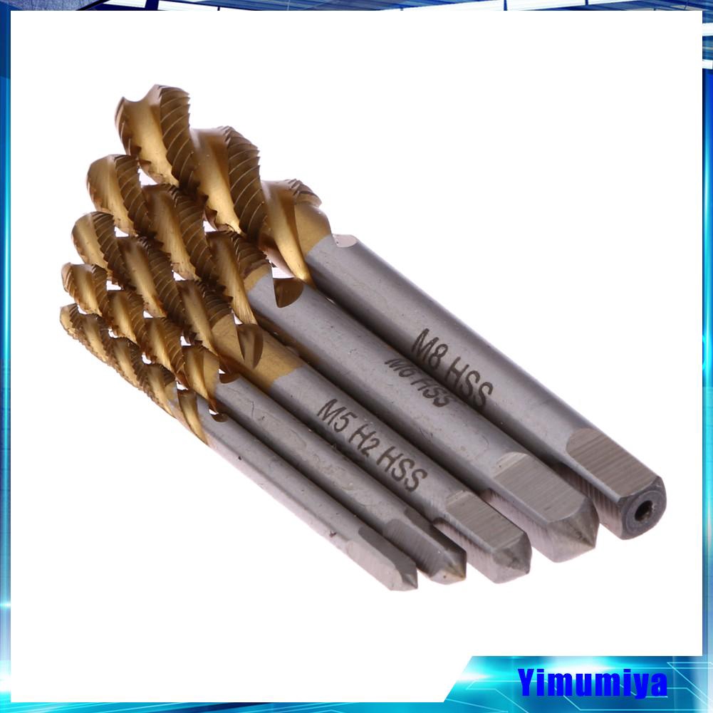5 mũi khoan M3 M4 M5 M6 M8 bằng titan