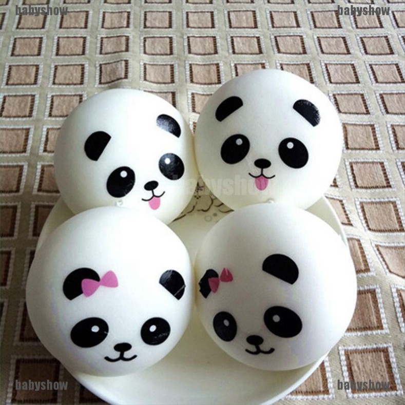 Móc khoá squishy dẻo hình gấu panda dễ thương