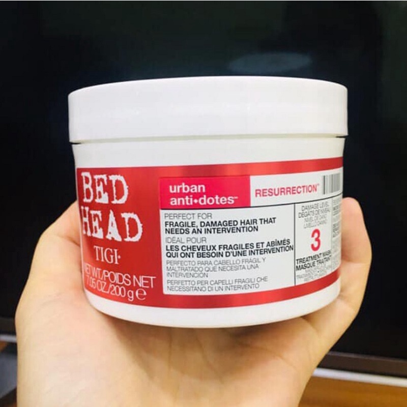 [ Trợ Giá ] Kem Ủ Tóc Tigi Đỏ Bed Head Treatment, Hộp 200g, Giúp Phục Hồi Tóc Hư Tổn Hiệu Quả