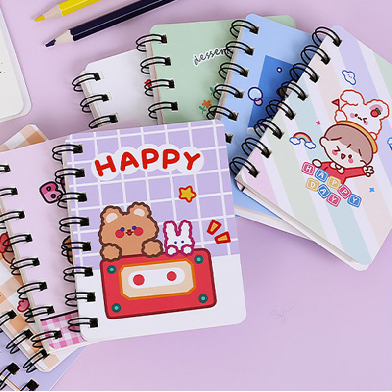 Sổ tay họa tiết hoạt họa dễ thương cỡ A7