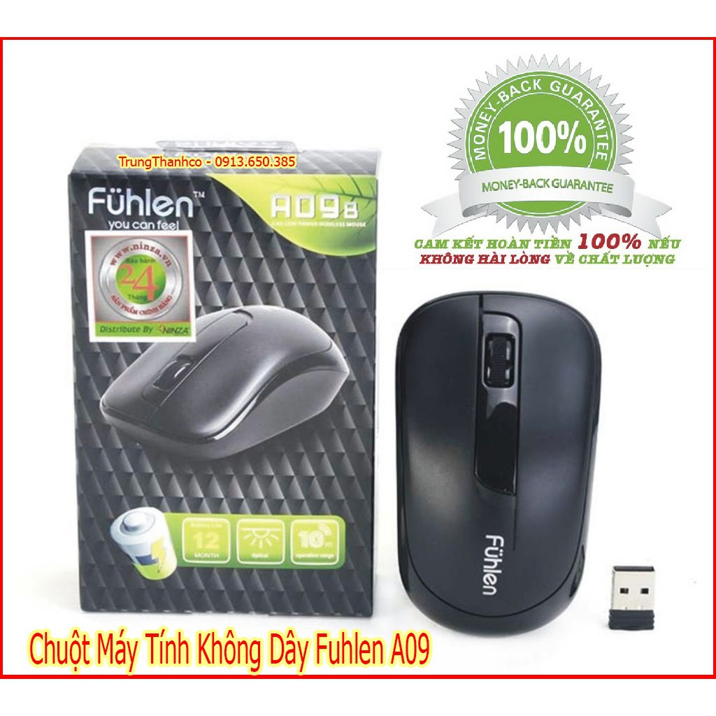 Chuột Máy Tính Không Dây Fuhlen A09