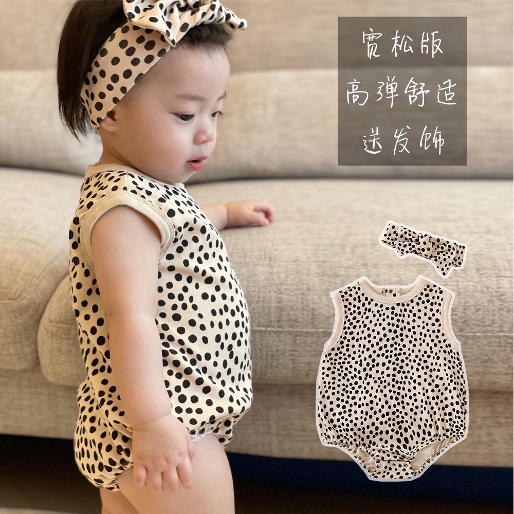 Áo liền quần cotton Siêu Dễ Thương Thời Trang Mùa Hè Cho Bé Gái