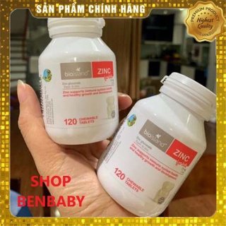 Kẹo Kẽm Zinc Bioisland 120 viên cho bé từ 1 tuổi - Xuất xứ Úc