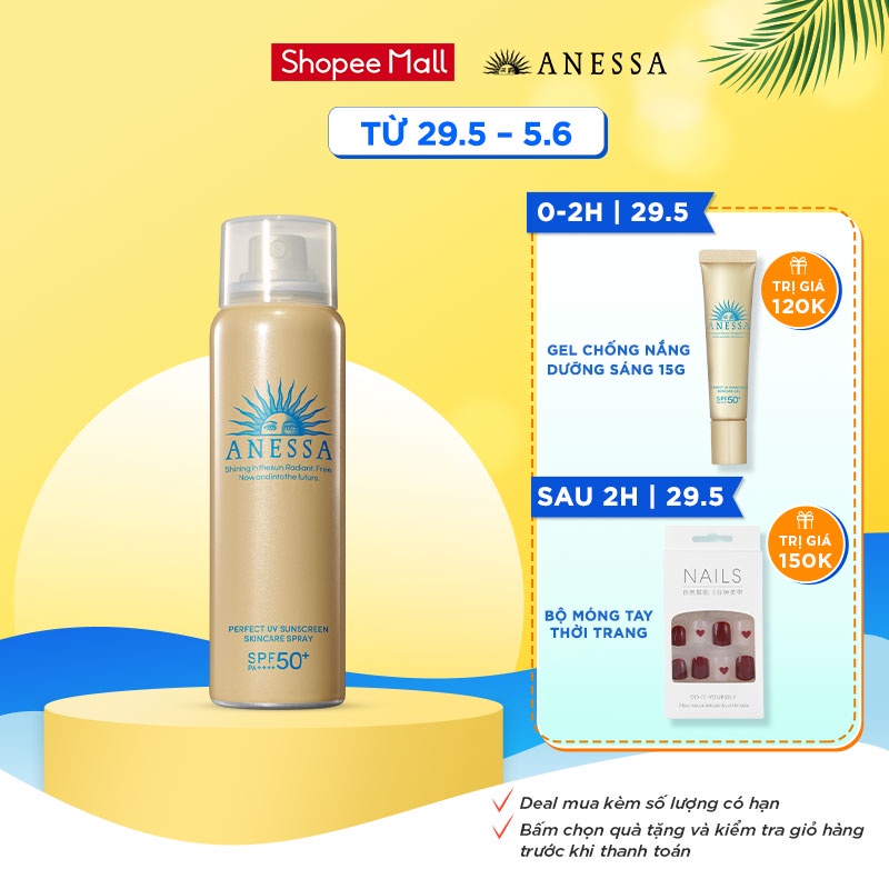 Xịt chống nắng bảo vệ hoàn hảo Anessa Perfect UV Sunscreen Skincare Spray 60g_14690