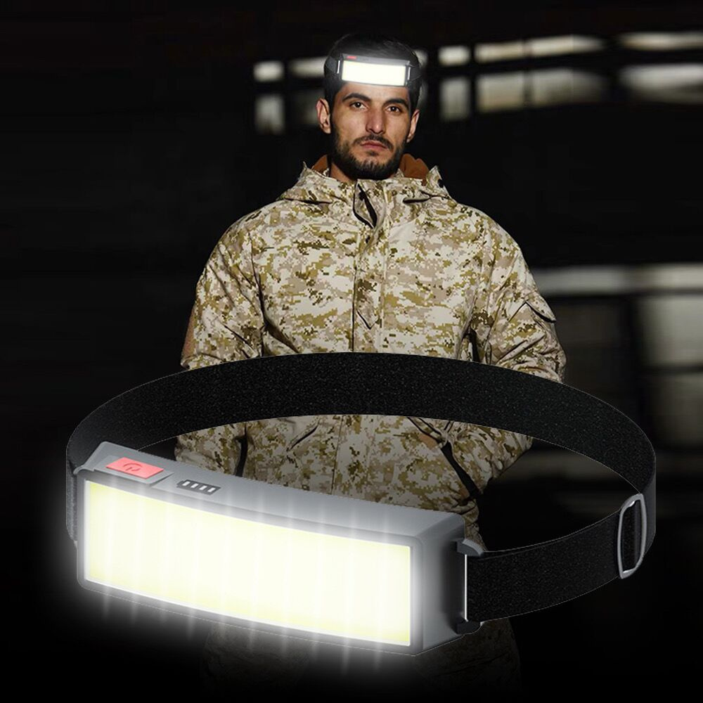 Đèn Led Cob Đeo Trán Mini Siêu Sáng Chống Thấm Nước Có Thể Sạc Lại Tiện Dụng Cho Hoạt Động Ngoài Trời