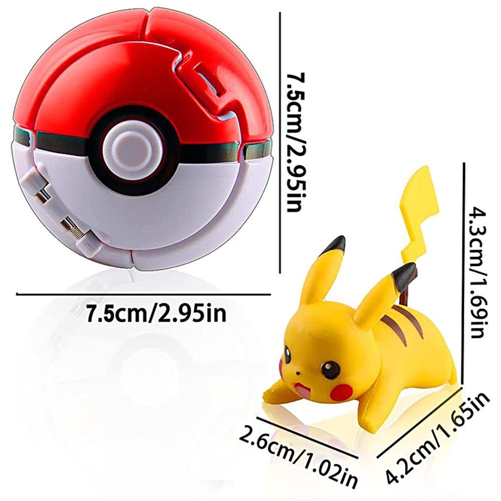 Future pokemon ball go battle pocket monter anime hình trẻ em quà tặng đồ chơi trẻ em ném mô hình biến thể pikachu charmander litten