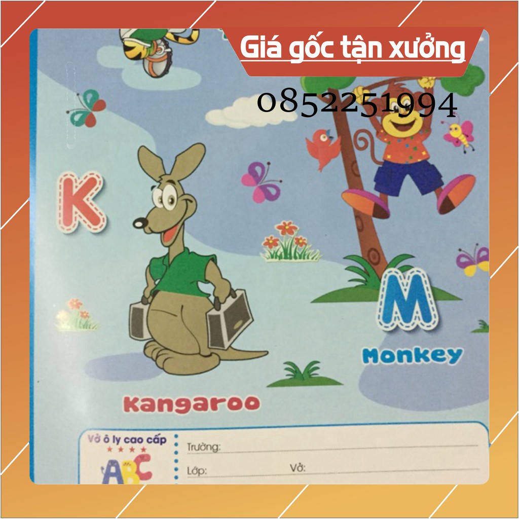 Vở ô ly abc 5 ly Hải Tiến 48 trang
