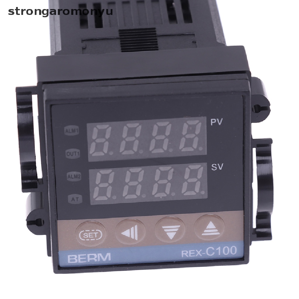 【YU】 100-240VAC PID REX-C100 Temperature Controller SSR-40A Thermocouple .