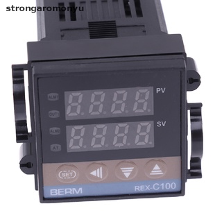 【YU】 100-240VAC PID REX-C100 Temperature Controller SSR-40A Thermocouple .