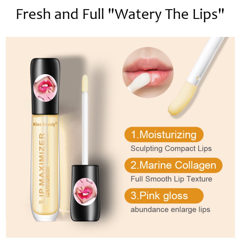 Kissbeauty Lip Plumper Moisturizing Smooth Fine Lines Brighten Lip Color Lip Care