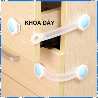 [Sỉ 5.5k] Dây Khóa Gài An Toàn Tủ Lạnh, Tủ Đồ, Ngăn Kéo BB07-KNT