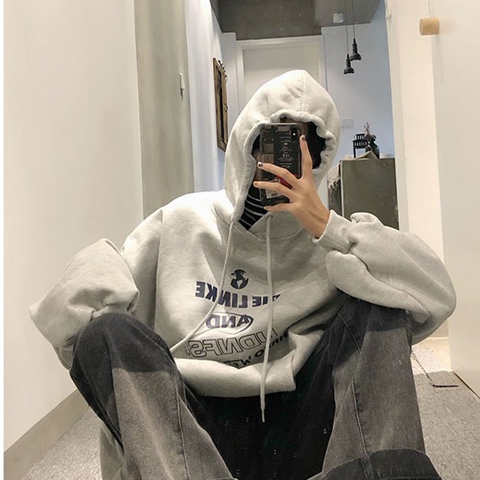Áo Hoodie Tay Dài Hoạ Tiết Chữ In Phong Cách Ulzzang Hàn Quốc | BigBuy360 - bigbuy360.vn