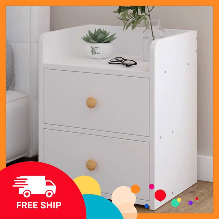 Tủ Để Đồ Đầu Giường ✨FREESHIP✨ Tab Đầu Giường 2 Ngăn Gỗ MDF Cao Cấp 4.8 - Siêu Tiện Ích