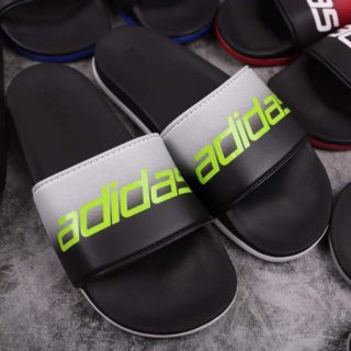 Dép cloufoam đen chữ xanh lá