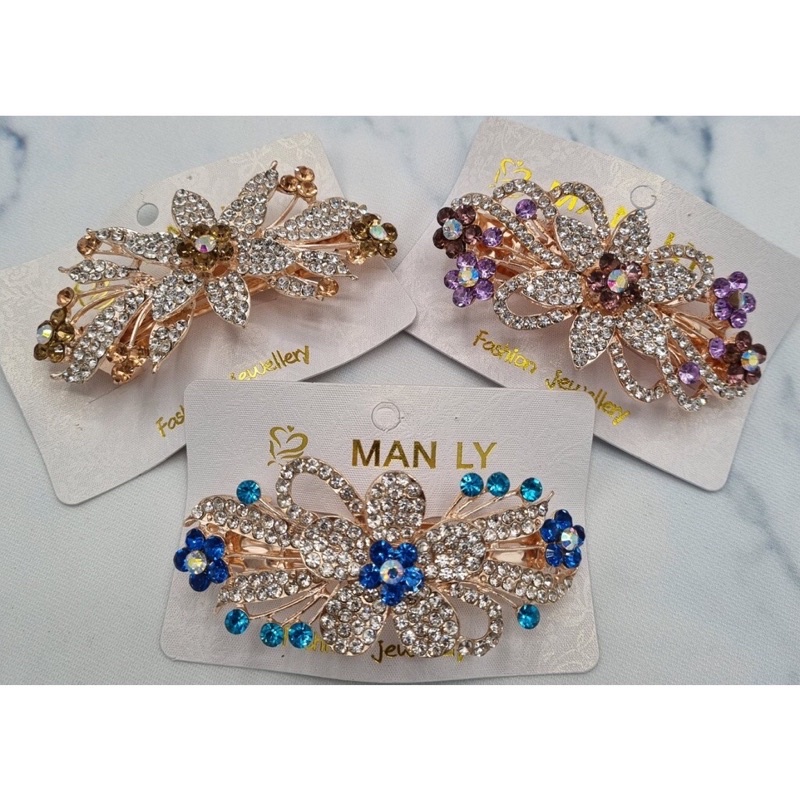 Cặp tóc đính đá màu cho nữ loại đẹp