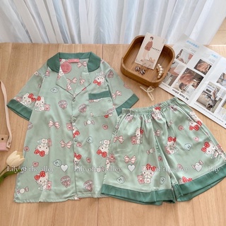 bộ ngủ pyjama - chỉ còn xanh lá