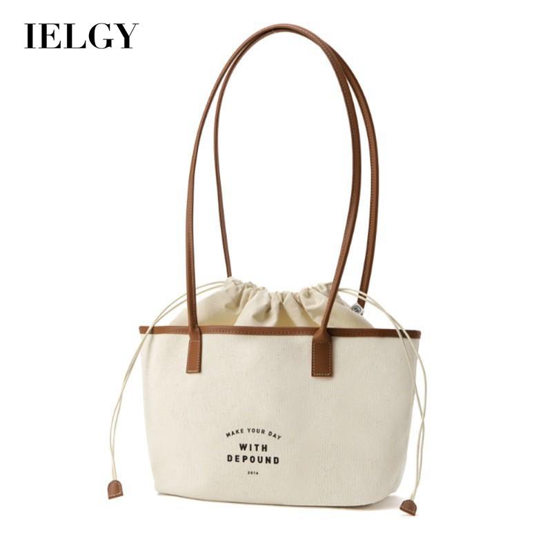 Túi Đeo Vai Bằng Vải canvas In Chữ Thời Trang Dành Cho Nữ