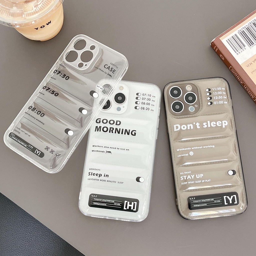 Ốp Điện Thoại Tpu Silicon Mềm Chống Sốc Họa Tiết Đồng Hồ Báo Thức Cho iphone 13 12 11 pro max x xr xsmax 7/8plus