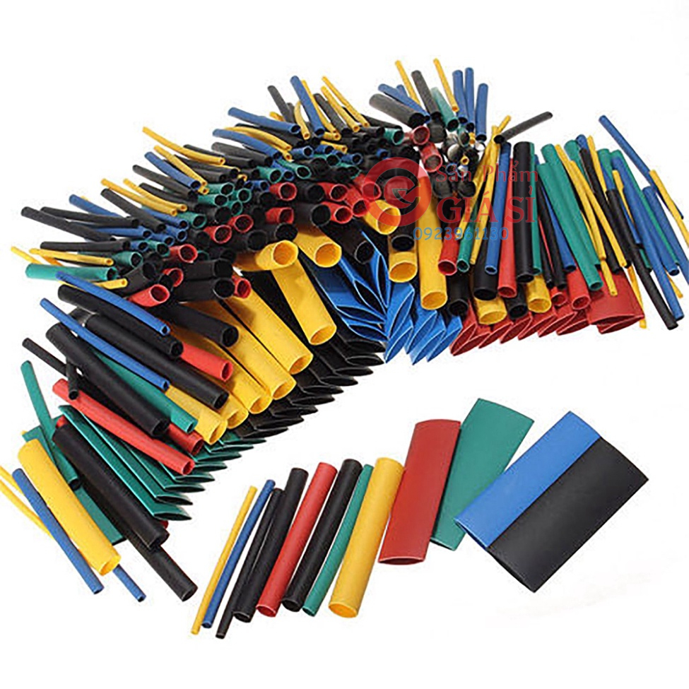 Set 530 ống co nhiệt 5 màu 8 kích thước 2:1 DIY. ❤️freeship❤️
