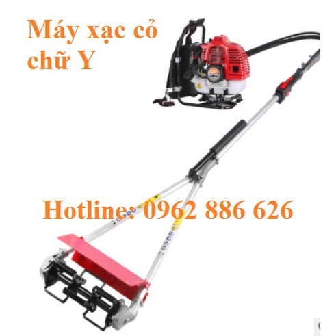 Máy xạc cỏ cầm tay chữ Y Oshima SC-44Y xới cỏ hiệu quả - chống cuốn cỏ