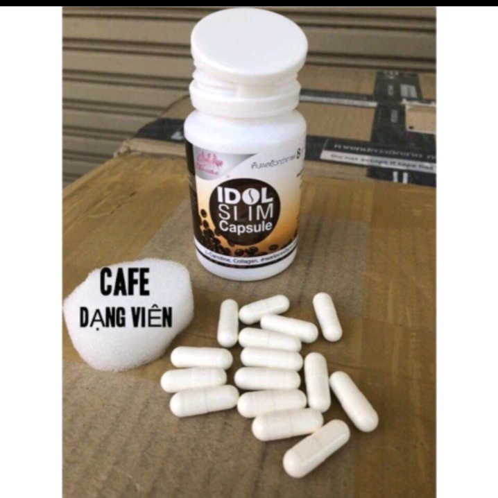 Giảm cân cà phê Idol Slim Capsule 15 viên màu trắng chính hãng Thái Lan-Coffee
