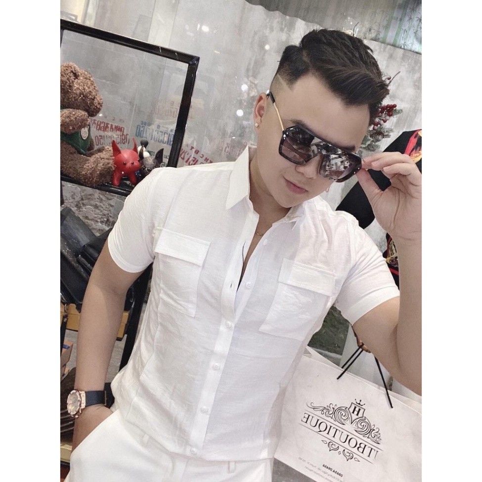 Áo Sơ Mi Đũi Nam JKT Ngắn Tay Chất Liệu Cao Cấp Không Nhăn,Thấm Hút Mồ Hôi Tốt | BigBuy360 - bigbuy360.vn