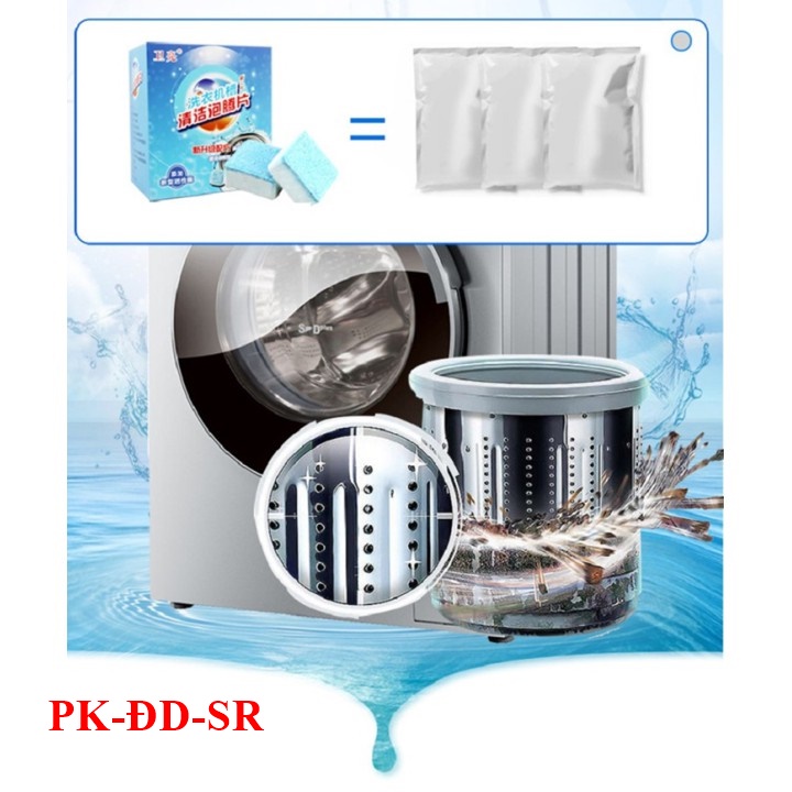 Combo 12 Viên Sủi Làm Sạch Và Khử Mùi Máy Giặt Rất Tiện Lợi - Siêu Rẻ