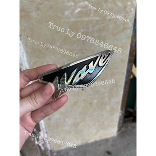 Tem logo dán mặt nạ Wave nổi, Chữ Wave nổi, logo Wave nổi dán mặt nạ Wave nhỏ, Wave thái.