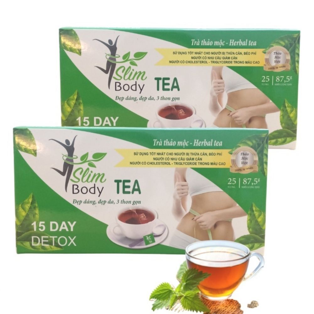 Trà Giảm Cân An Toàn Cấp Tốc Hiệu Quả Slim Body Tea, Thải Mỡ An Toàn, Định Hình Eo, Đẹp Da, Đẹp Dáng