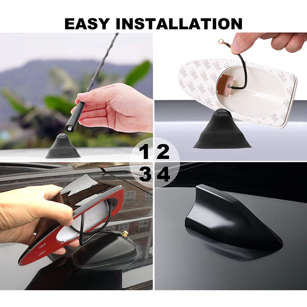 Ăng Ten Hình Vây Cá Mập Gắn Trang Trí Xe Hơi