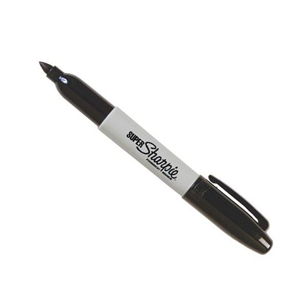 Bút lông dầu ngòi lớn vẽ trên mọi chất liệu Sharpie Super Fine - Black (Màu đen)