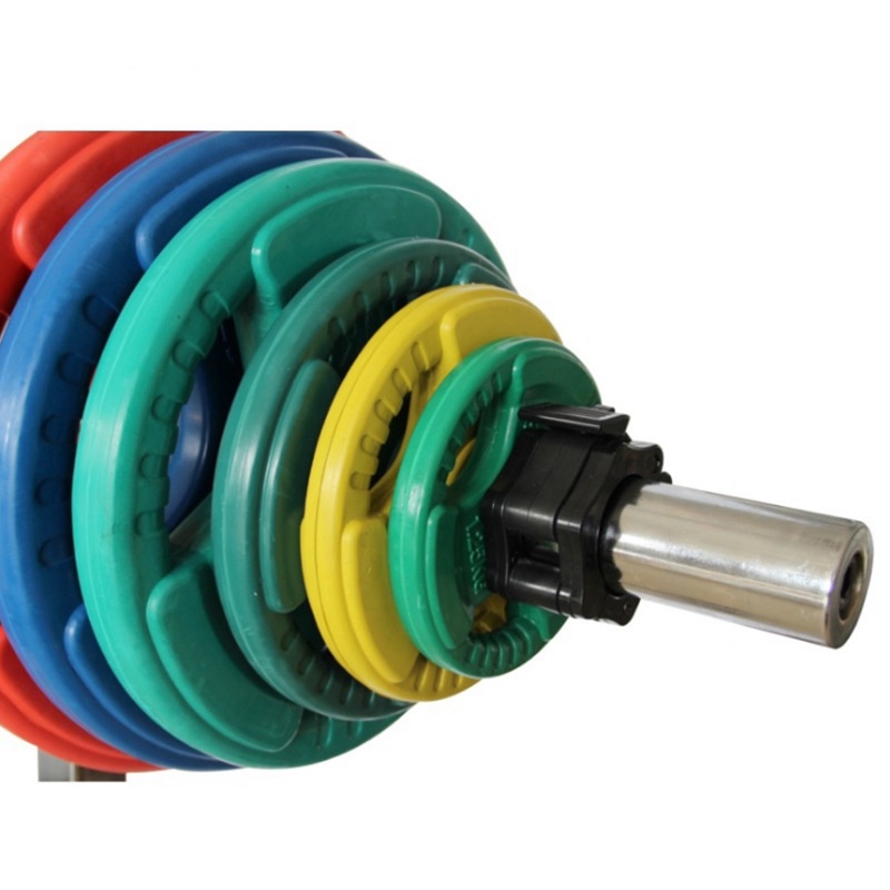 Khóa tạ an toàn kẹp khóa cố định bánh tạ trên thanh đòn phù hợp với tất cả các kích thước đòn tạ phòng tập
