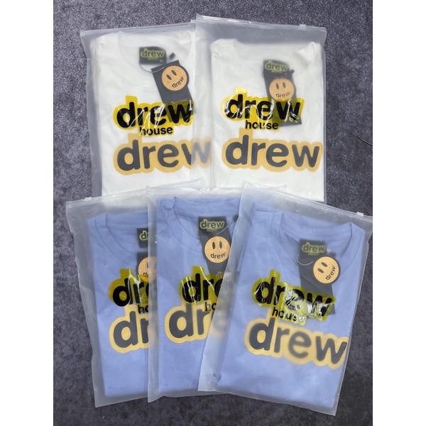 Áo thun tay lỡ DREW Full tag Hogoto shop , Áo thun unisex nam nữ form rộng oversize chất liệu Cotton | BigBuy360 - bigbuy360.vn