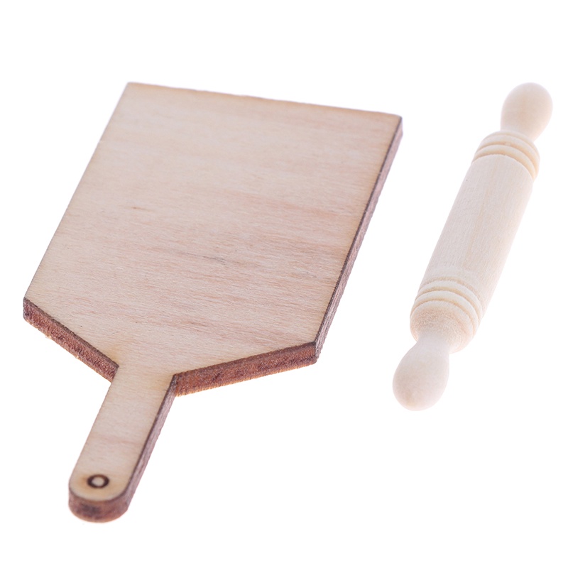 Bộ 2 Dụng Cụ Nhà Bếp mini Trang Trí Nhà Búp Bê