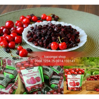 CHERRY SẤY KHÔ HÀNG NỘI ĐỊA MỸ HÃNG KIRKLAND 567g sale date ngắn