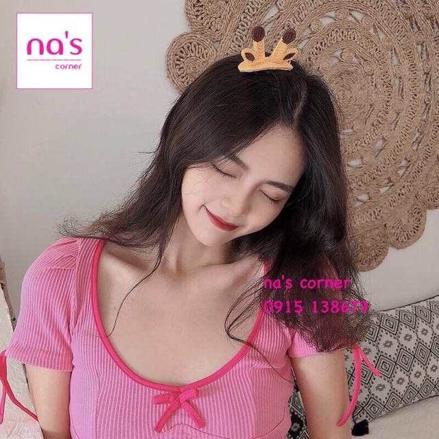 Kẹp tóc mái tai thỏ len đan thêu handmade hoạt hình hình thú dễ thương ngộ nghĩnh dạng kẹp bật hairclip