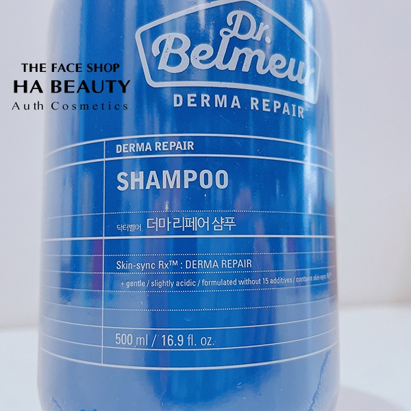 Dầu gội dưỡng ẩm phục hồi giảm rụng tóc kích thích mọc tóc thơm lâu The Face Shop Dr Belmeur Derma Repair Shampoo 500ml