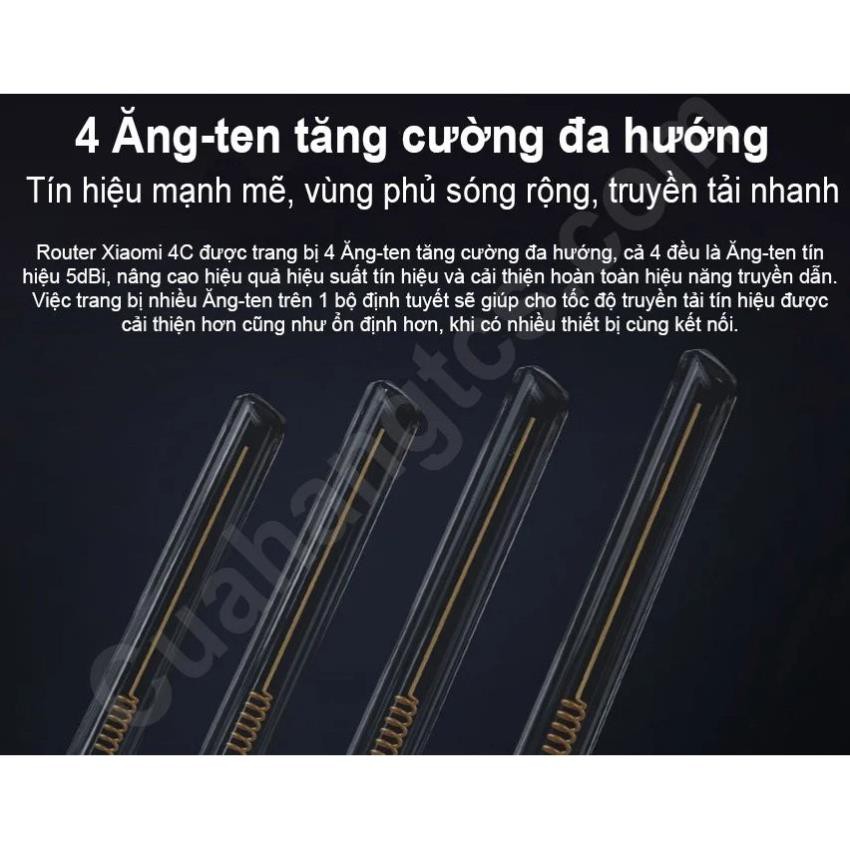 Bộ phát wifi router 4c Xiaomi Modem WiFi Xiaomi 4C 4 Râu Router R4CM 💝 Freeship 💝 Bộ phát wifi thông minh | BigBuy360 - bigbuy360.vn