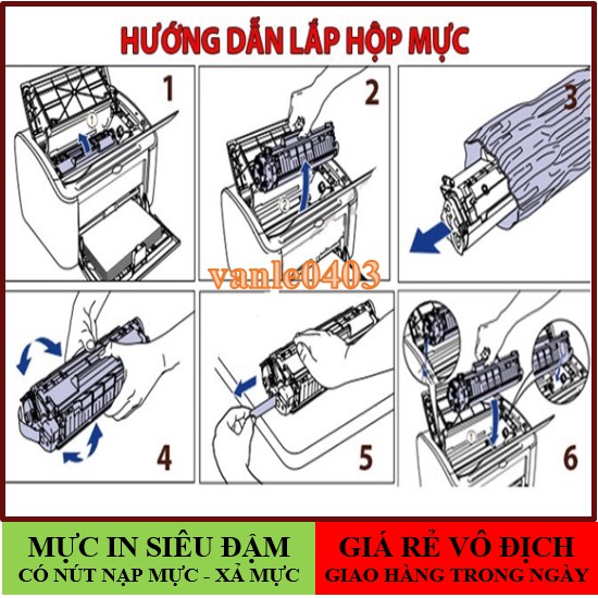 (Full box)Hộp Mực 26A -HP Pro M402DN, 402DNE, M402D, M426FDW, M426FDN-Canon LBP 214DW, LBP 212DW-CF226A - Cartridge 052