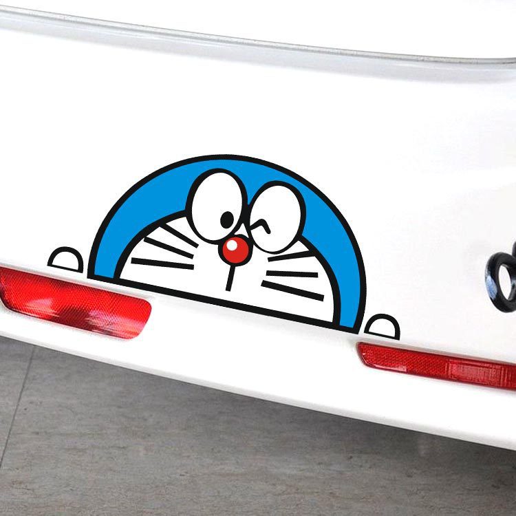 💕Miếng dán trang trí xe hơi chống nước hình Doraemon đáng yêu