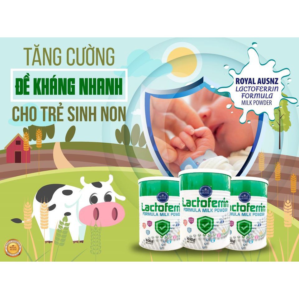 SỮA HOÀNG GIA ÚC Royal AUSNZ Lactoferrin Formula Milk Powder 400G